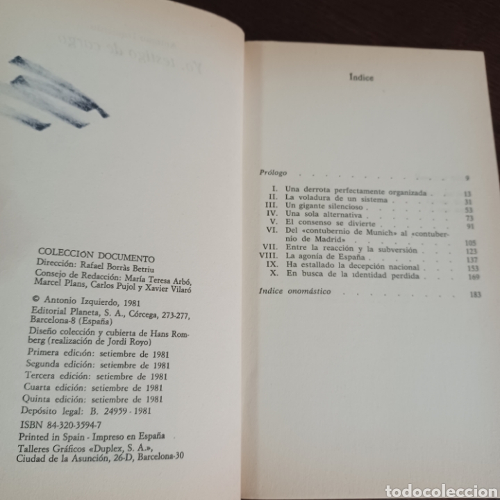 Libros de segunda mano: YO, TESTIGO DE CARGO - ANTONIO IZQUIERDO - Foto 4