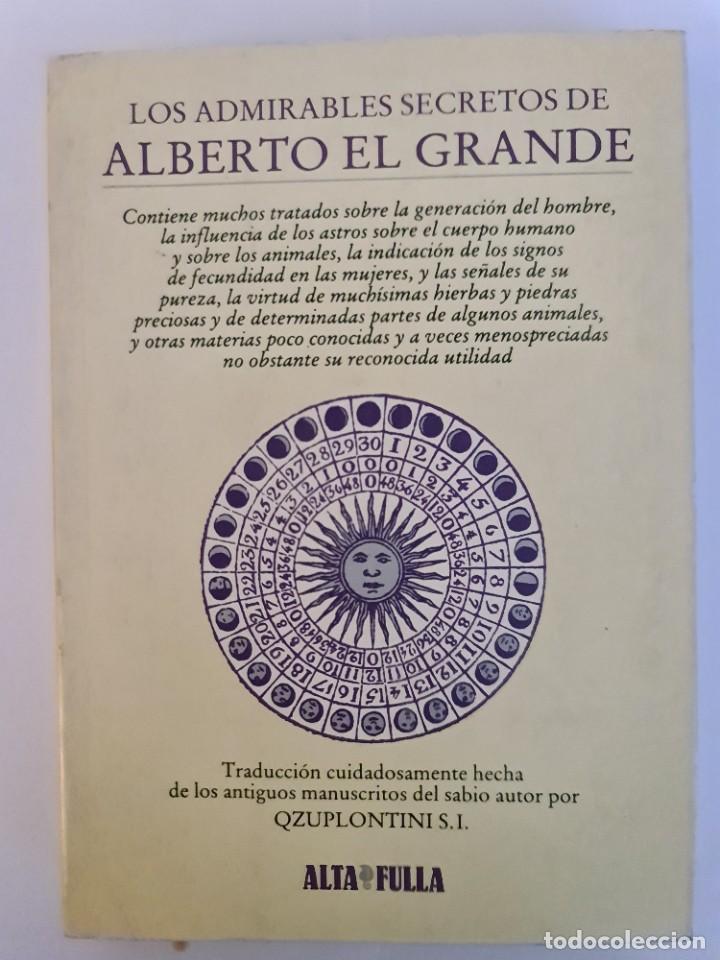 Libros de segunda mano: Los admirables secretos de Alberto el Grande - Foto 1