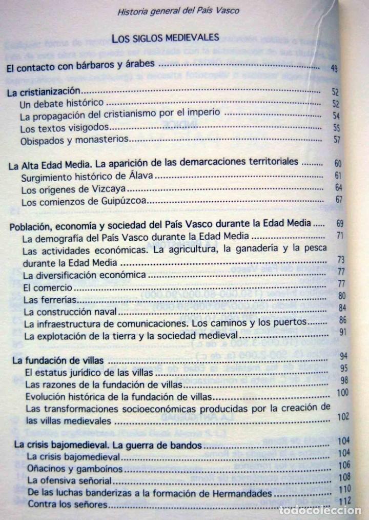 Libros de segunda mano: HISTORIA GENERAL DEL PAIS VASCO, MANUEL MONTERO-Editorial Txertoa. - Foto 3