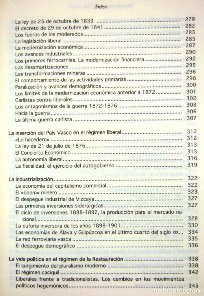 Libros de segunda mano: HISTORIA GENERAL DEL PAIS VASCO, MANUEL MONTERO-Editorial Txertoa. - Foto 6