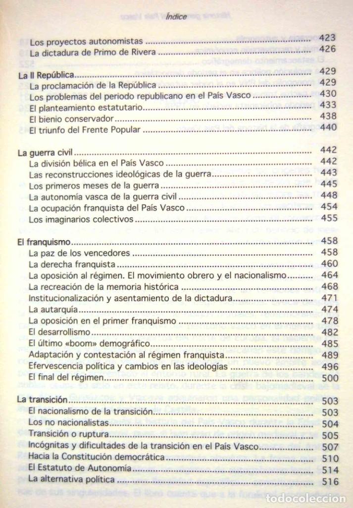 Libros de segunda mano: HISTORIA GENERAL DEL PAIS VASCO, MANUEL MONTERO-Editorial Txertoa. - Foto 8