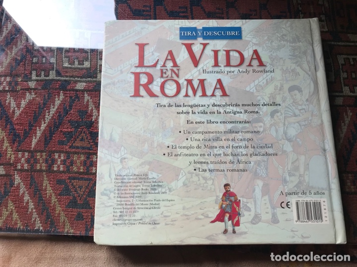 Libros de segunda mano: La vida en Roma. Tira y descubre. SM - Foto 3