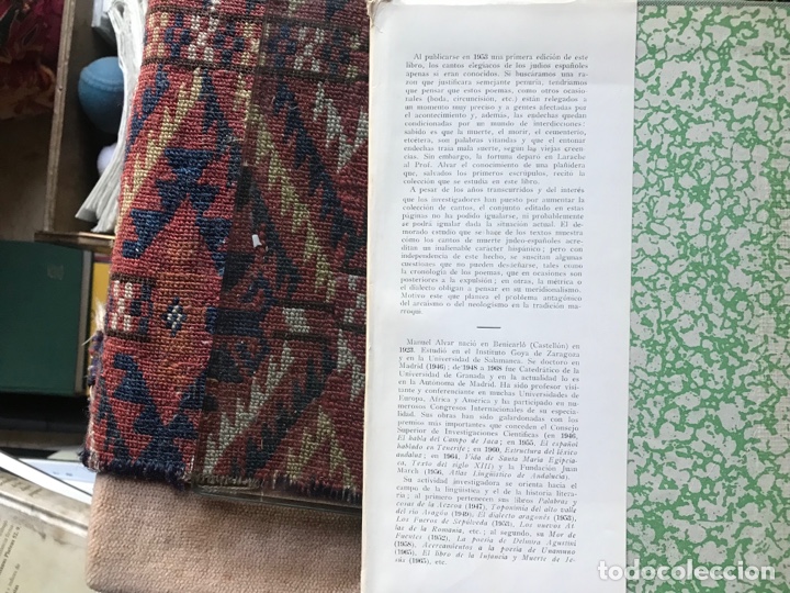 Libros de segunda mano: Endechas judeo-espa&ntilde;olas. Edici&oacute;n refundida. Manuel Alvar. C.S.I.C. - Foto 4