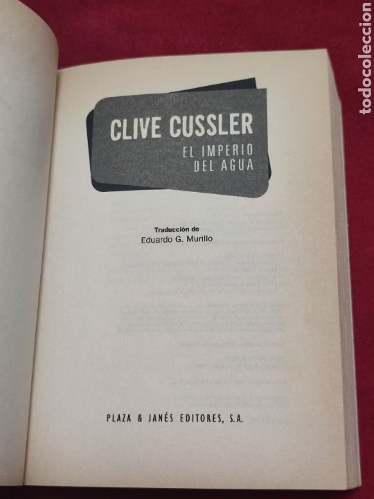 Libros de segunda mano: El imperio del agua Clive Cussler - Foto 7