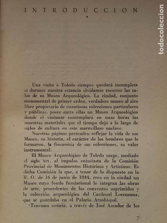 Libros de segunda mano: MUSEO ARQUEOLOGICO DE TOLEDO - 1957 - Foto 2