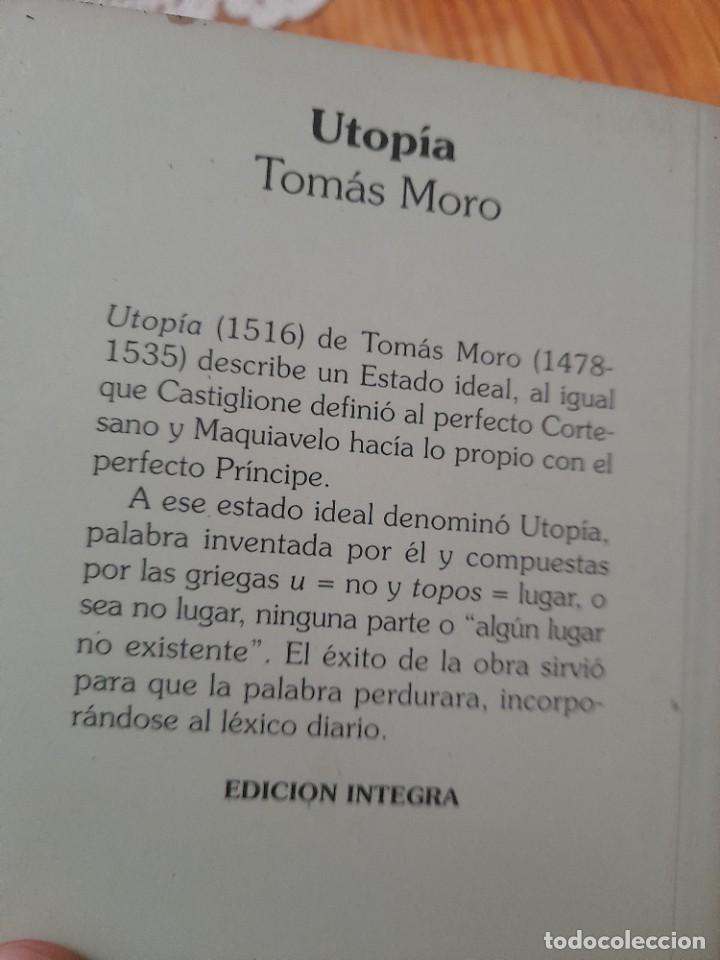 Libros de segunda mano: Libro Tomas Moro Utopia - Foto 3