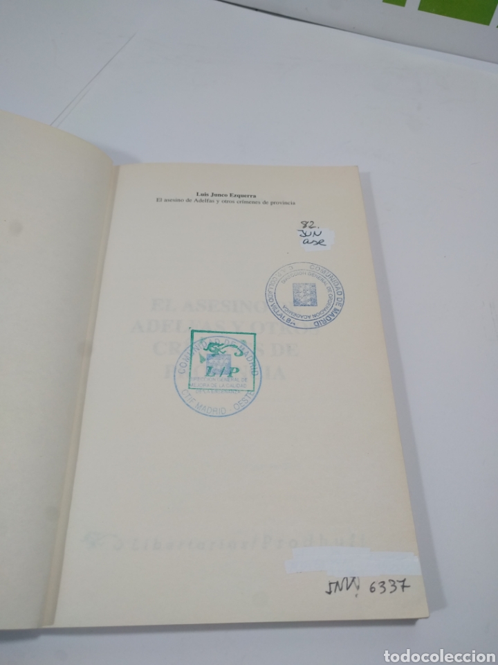 Libros de segunda mano: El asesino de adelfas. Libertarias/ prodhufi. - Foto 4