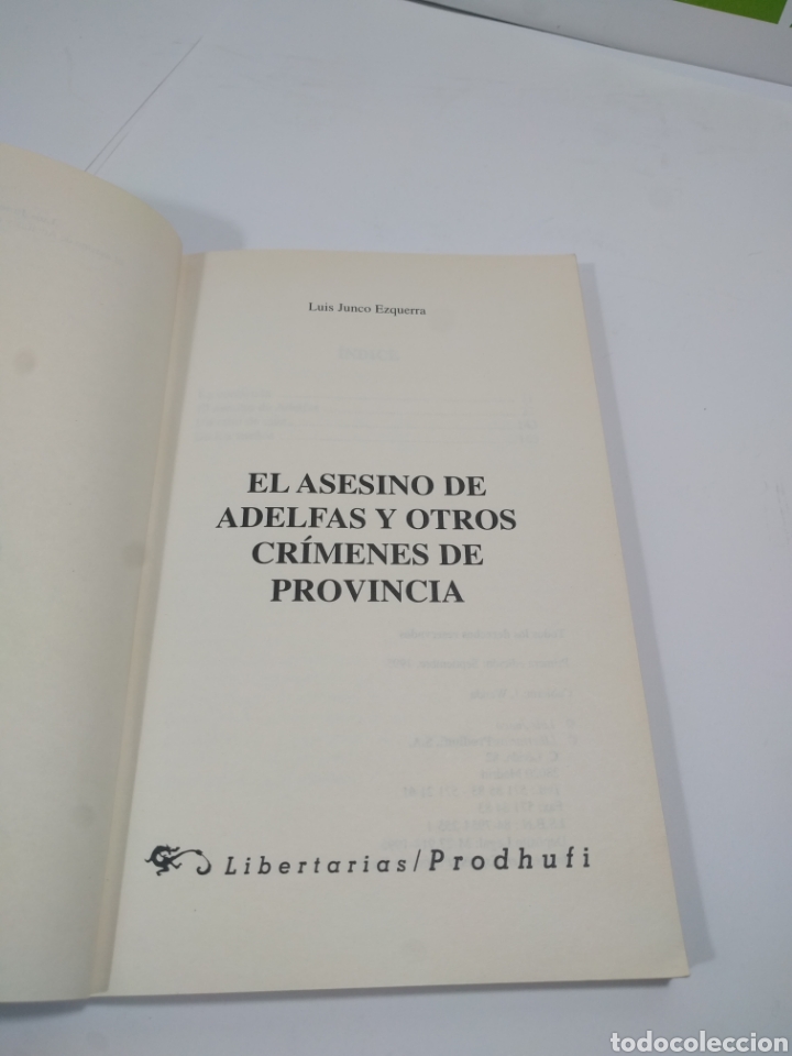 Libros de segunda mano: El asesino de adelfas. Libertarias/ prodhufi. - Foto 5