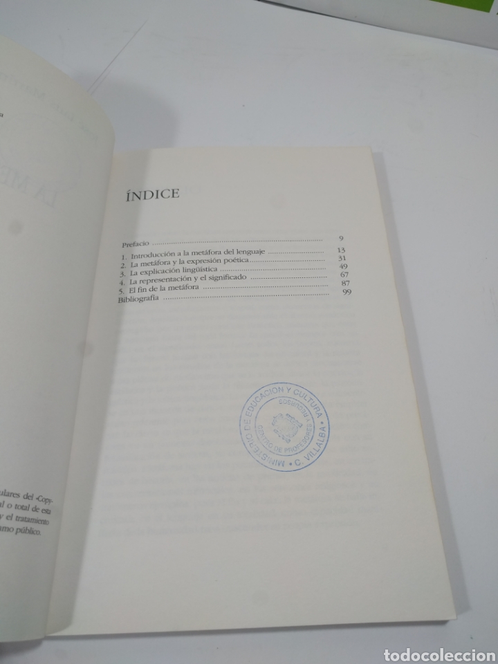 Libros de segunda mano: La met&aacute;fora. Jos&eacute; Luis Mart&iacute;nez Due&ntilde;as. Octaedro. - Foto 6