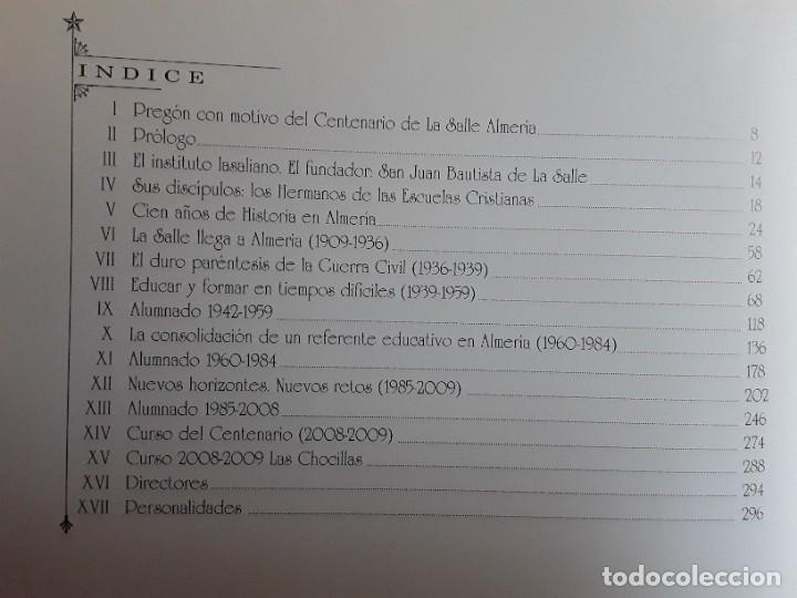 Libros de segunda mano: Centenario La Salle. Almer&iacute;a. (1909-2009). - Foto 3