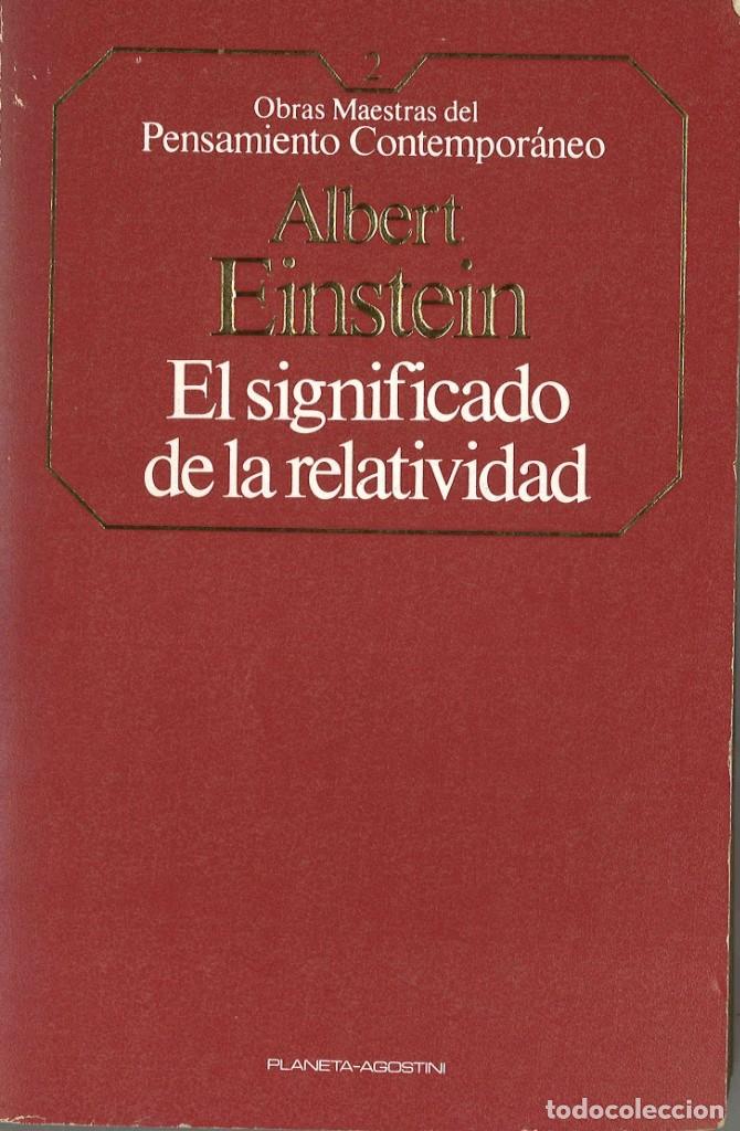Libros de segunda mano: Albert Einstein. El significado de la relatividad. 1985 - Foto 1