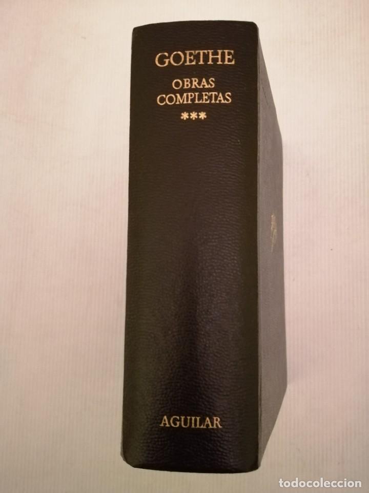 Libros de segunda mano: Goethe Obras completas tomo 3&ordm; Aguilar - Foto 1