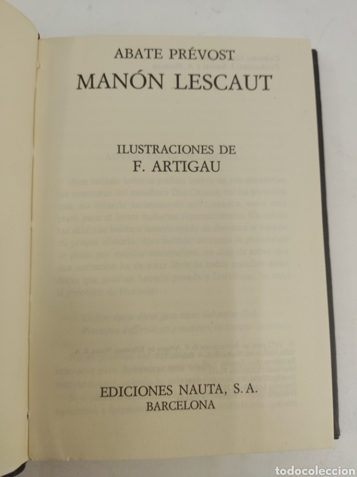 Libros de segunda mano: L-6340. MAN&Oacute;N LESCAUT, ABATE PR&Eacute;VOST. EDICIONES NAUTA, 1972 - Foto 1