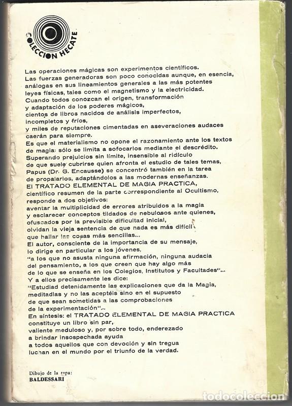 Libros de segunda mano: TRATADO ELEMENTAL DE MAGIA PRACTICA DR. G. ENCAUSSE - Foto 2