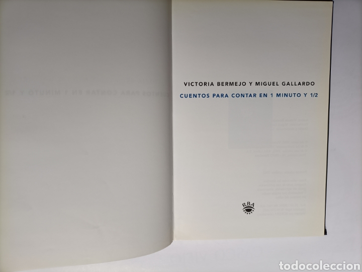 Libros de segunda mano: Cuentos para contar en 1 minuto y 1/2 . Victoria Bermejo - Foto 1