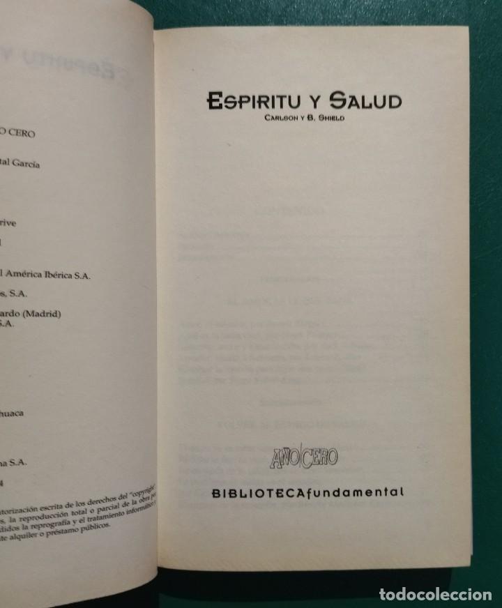 Libros de segunda mano: ESP&Iacute;RITU Y SALUD. NUEVAS V&Iacute;AS DE CURACI&Oacute;N. - Foto 2