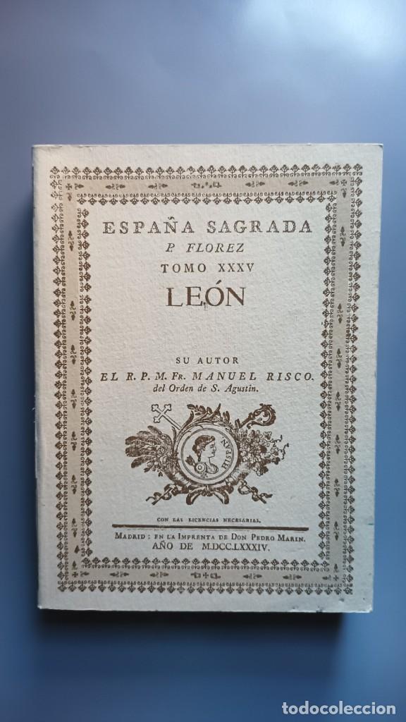 Libros de segunda mano: ESPA&Ntilde;A SAGRADA - TOMO XXXV - LE&Oacute;N - - MANUEL RISCO - Foto 1