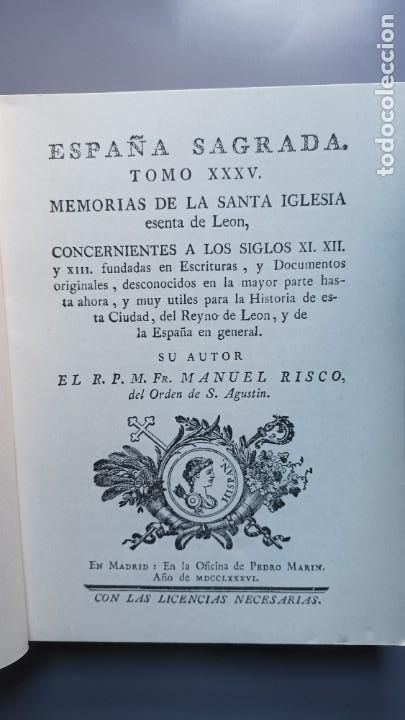 Libros de segunda mano: ESPA&Ntilde;A SAGRADA - TOMO XXXV - LE&Oacute;N - - MANUEL RISCO - Foto 2