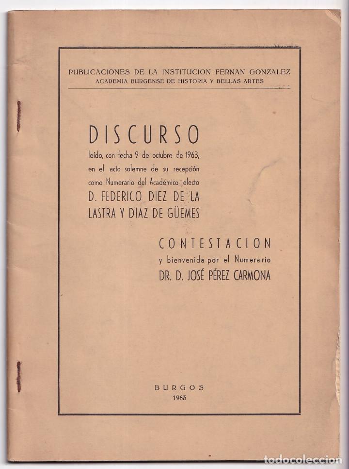 Gebrauchte B&uuml;cher: FEDERICO D&Iacute;EZ DE LA LASTRA: SOBRE EL BURGAL&Eacute;S FRAY FRANCISCO DE VITORIA Y COMPLUDO. BURGOS, 1963