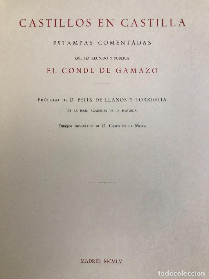 Libros de segunda mano: CASTILLOS EN CASTILLA - CONDE DE GAMAZO - (1955) - Foto 2
