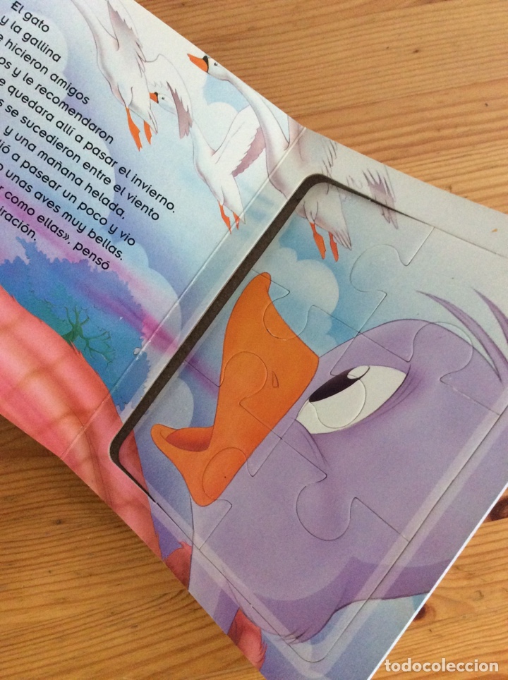 Libros de segunda mano: el patito feo rompecabezas clasicos con 6 puzzle infantil - Foto 3
