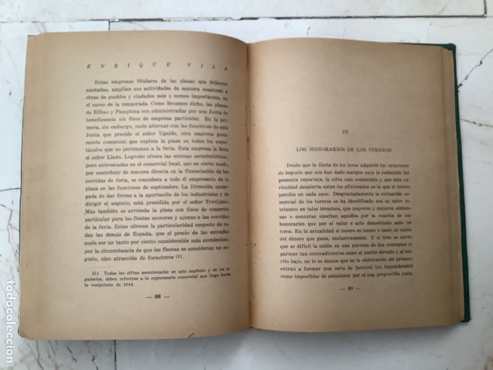 Libros de segunda mano: EL NEGOCIO DE LOS TOROS. Enrique Vila - Foto 5