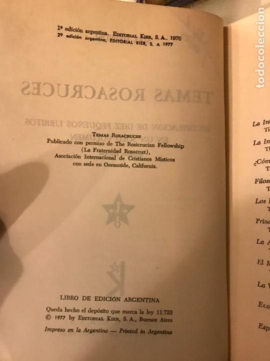 Libros de segunda mano: Temas rosacruces. La Fraternidad Rosacruz. - Foto 4