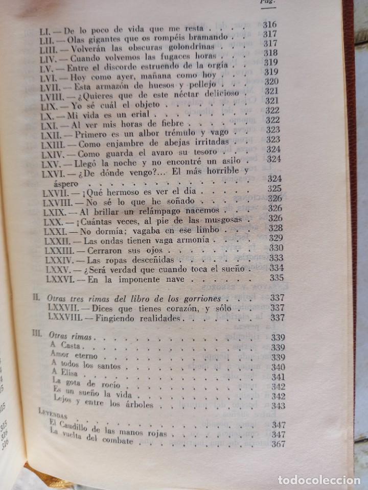 Libros de segunda mano: OBRAS - GUSTAVO ADOLFO B&Eacute;CQUER - ED. VERGARA - 1962 - Foto 11