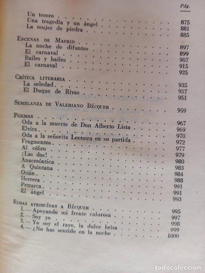 Libros de segunda mano: OBRAS - GUSTAVO ADOLFO B&Eacute;CQUER - ED. VERGARA - 1962 - Foto 13