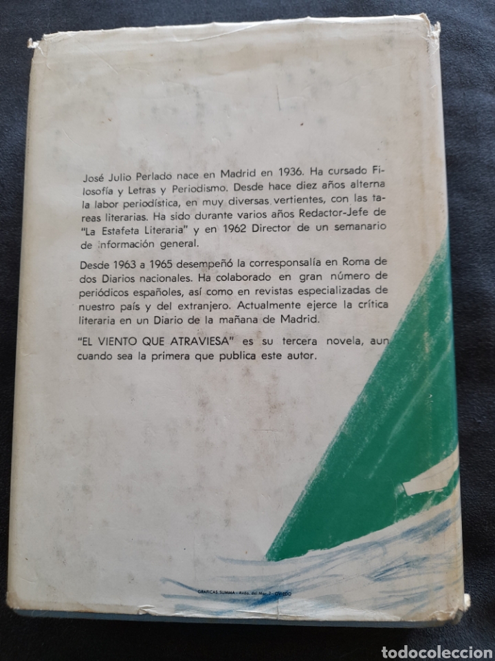 Libros de segunda mano: El viento que atraviesa. Jos&eacute; Julio Perlado - Foto 2