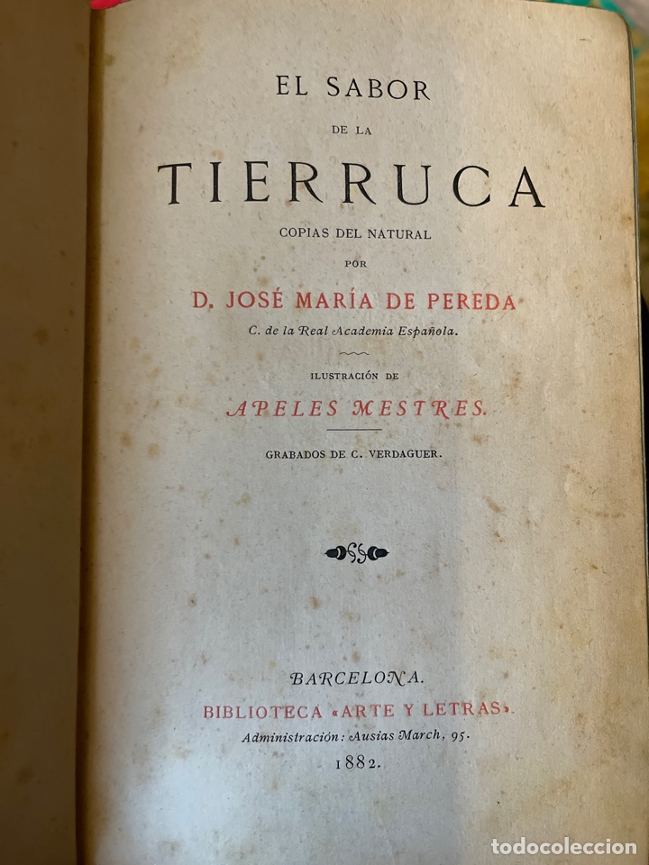 Libros de segunda mano: El sabor de la Tierruch. Jos&eacute; Mar&iacute;a de Pereda - Foto 2