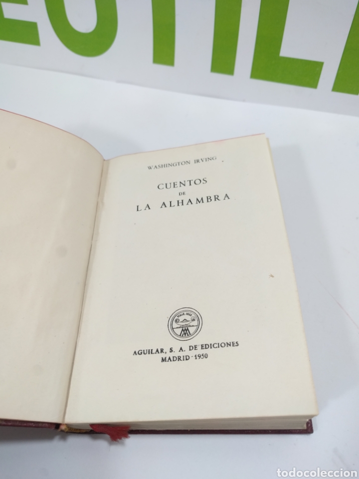 Libros de segunda mano: Cuentos de la Alhambra. Aguilar ediciones. 1950. - Foto 1