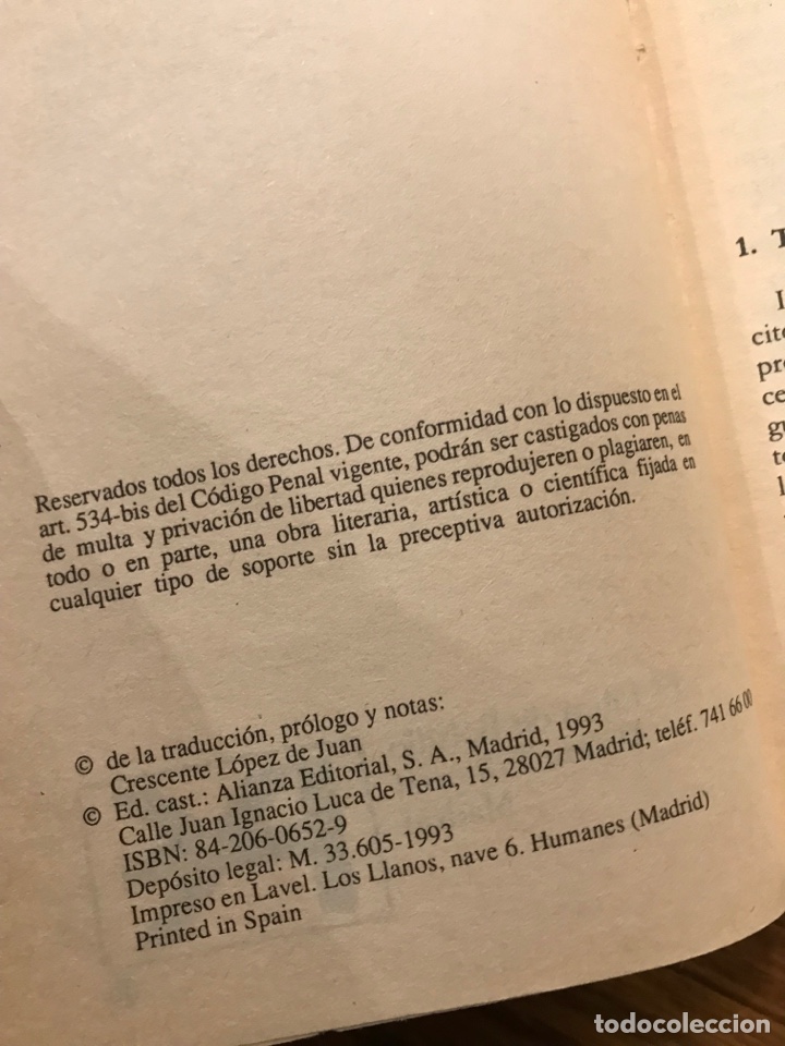 Libros de segunda mano: Cornelio T&aacute;cito. Anales. Alianza editorial. 1993. - Foto 3