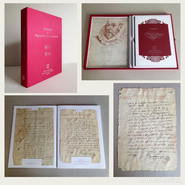 Libros de segunda mano: Aut&oacute;grafos de Miguel de Cervantes Saavedra. Facs&iacute;miles. Taberna Libraria 2016 - Foto 1