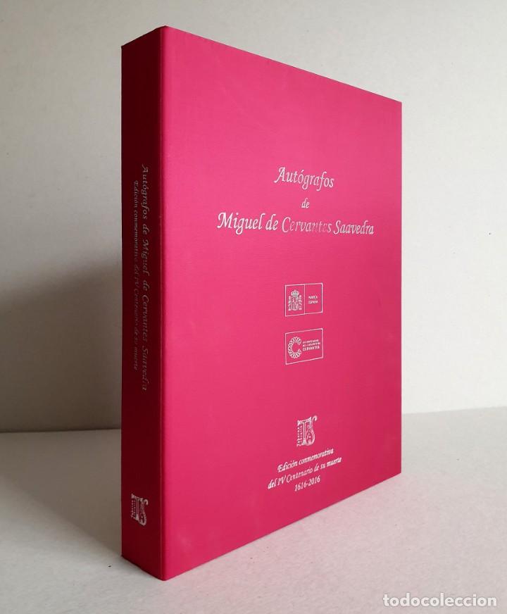 Libros de segunda mano: Aut&oacute;grafos de Miguel de Cervantes Saavedra. Facs&iacute;miles. Taberna Libraria 2016 - Foto 2
