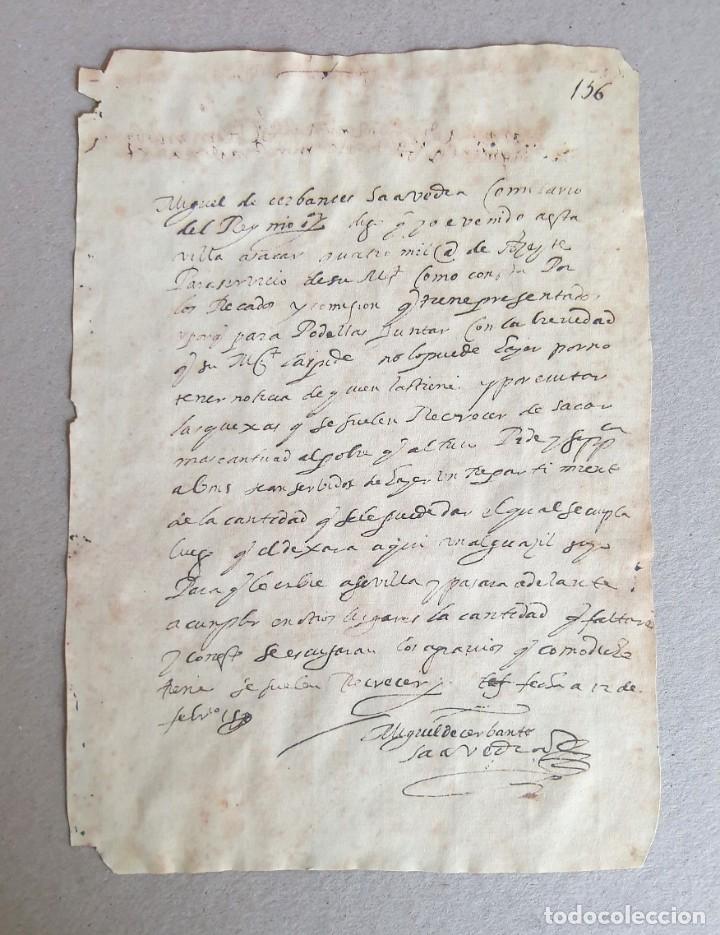 Libros de segunda mano: Aut&oacute;grafos de Miguel de Cervantes Saavedra. Facs&iacute;miles. Taberna Libraria 2016 - Foto 16