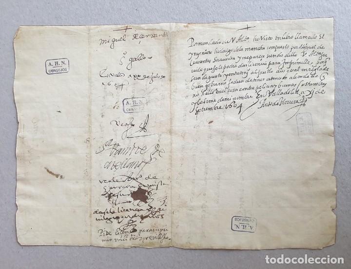 Libros de segunda mano: Aut&oacute;grafos de Miguel de Cervantes Saavedra. Facs&iacute;miles. Taberna Libraria 2016 - Foto 39