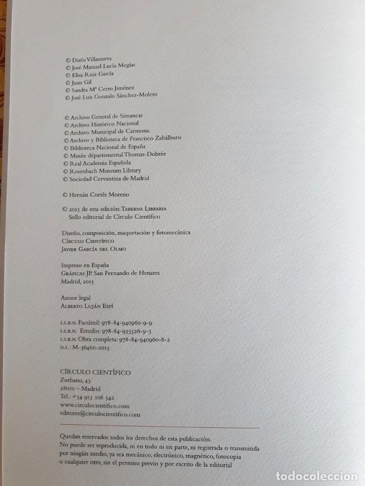 Libros de segunda mano: Aut&oacute;grafos de Miguel de Cervantes Saavedra. Facs&iacute;miles. Taberna Libraria 2016 - Foto 44