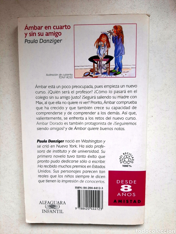 Libros de segunda mano: &Aacute;MBAR EN CUARTO Y SIN SU AMIGO - Paula Danziger - Foto 2