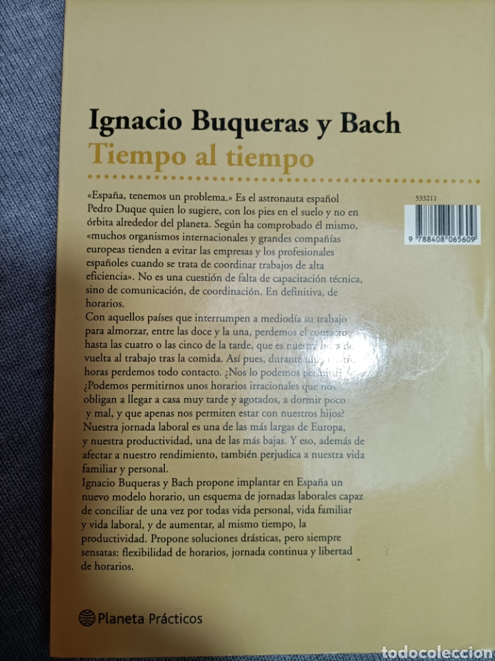 Libros de segunda mano: Tiempo al tiempo. Ignacio Buqueras y Bach. Planeta - Foto 2
