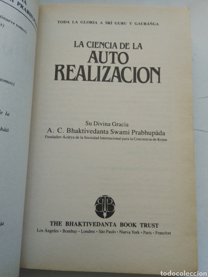 Libros de segunda mano: LA CIENCIA DE LA AUTOREALIZACION/PRABHUPADA - Foto 2