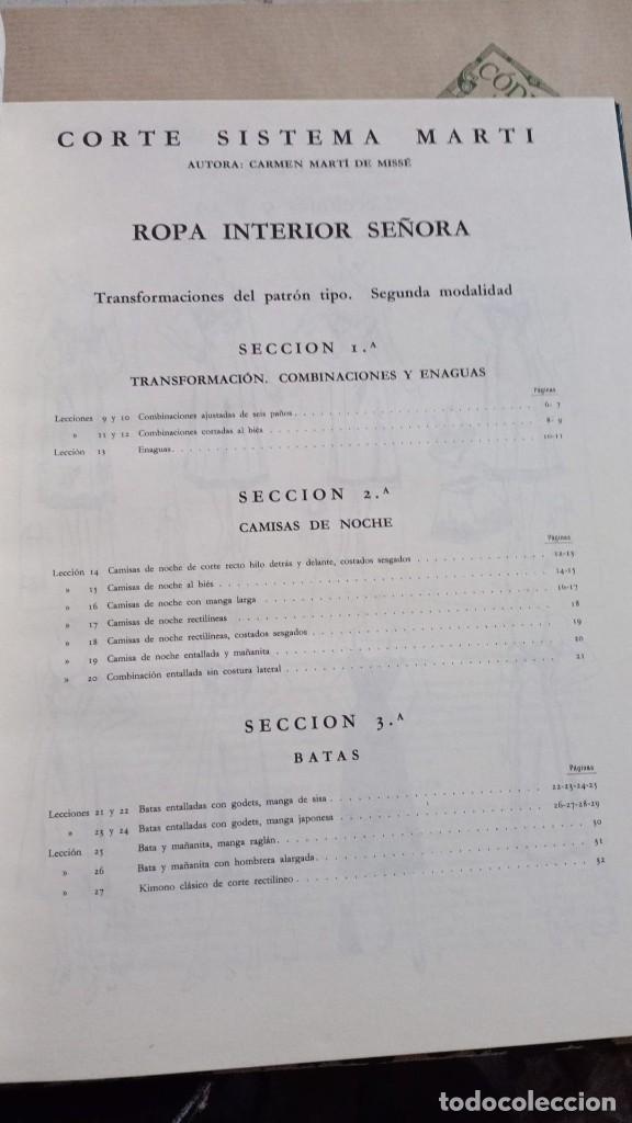 Libros de segunda mano: CORTE SISTEMA MARTI. LENCERIA - Foto 4