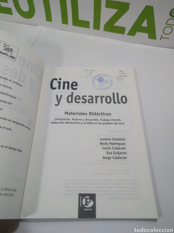 Libros de segunda mano: Cine y desarrollo. Materiales did&aacute;cticos. Editorial popular. - Foto 4
