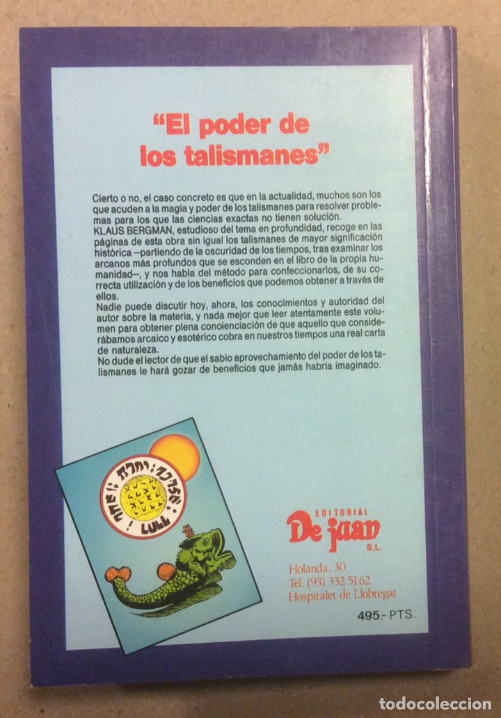 Libros de segunda mano: EL PODER DE LOS TALISMANES (C&Oacute;MO UTILIZARLO). KLAUSS BERGMAN. EDITORIAL DE JUAN 1990 - Foto 5