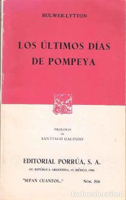 Libros de segunda mano: Los &uacute;ltimos d&iacute;as de Pompeya - Bulwer Lytton, E. - Foto 1