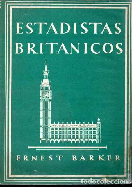 Libros de segunda mano: Estadistas brit&aacute;nicos. - Barker, Ernest - Foto 1