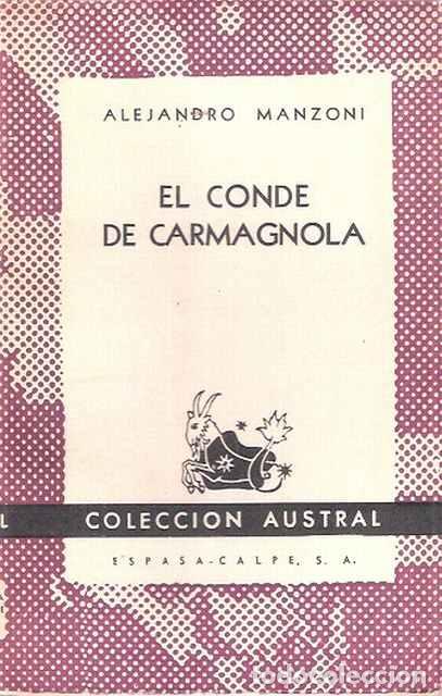 Libros de segunda mano: El conde de Carmagnola - Manzoni, Alejandro - Foto 1