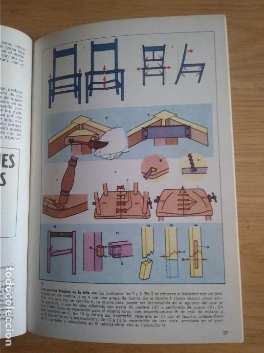 Libros de segunda mano: REPARACION Y CONSTRUCCION DE MUEBLES , VOLUMENES 1 y 2 - Foto 3