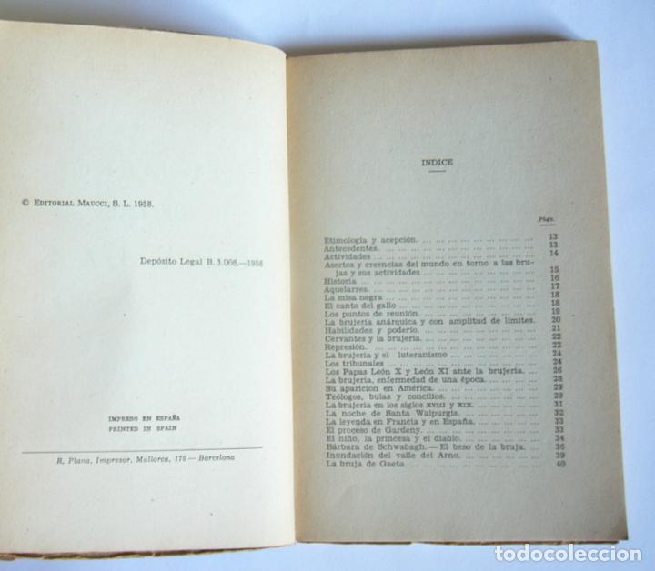 Libros de segunda mano: EL LIBRO DE LAS BRUJAS - JOSE M&ordf; TAVERA - EDITORIAL MAUCCI. 1958 - Foto 4