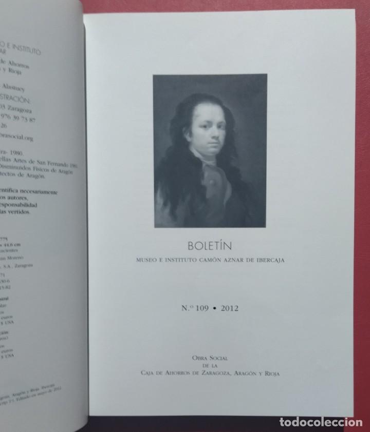 Libros de segunda mano: BOLET&Iacute;N MUSEO E INSTITUTO CAM&Oacute;N AZNAR DE IBERCAJA. N&deg; 109. 2012. - Foto 2
